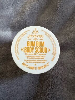 Sol de Janeiro Bum Bum Body Scrub - White and Orange Label 2.5 oz sealed!!
